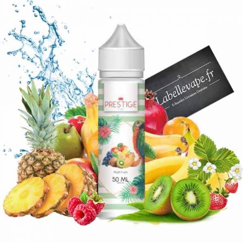 e liquide multifruits 50ml prestige fruits fabriqué en France par vape connection