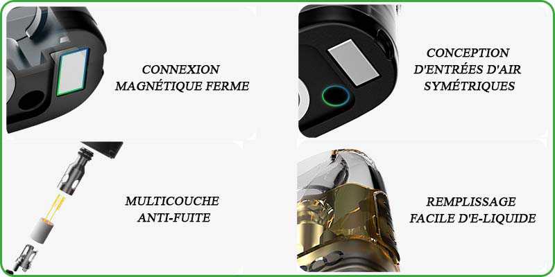 description de la cartouche argus top fill voopoo